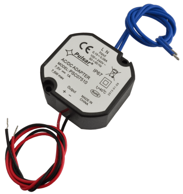 Alim.re ottagonale ip67 7,5vcc 1a 50x25x48mm