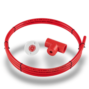 Kit aspirazione giunto a t/rosetta - 2 metri