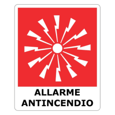 Pannello in plexiglass allarme incendio per sirene