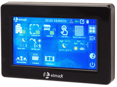 Tastiera grafica touch 4,3, wifi, audio, rfid, ne