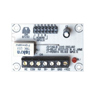 Scheda di analisi per contatti a fune