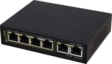 Switch poe sg64 a 6 porte per 4 telecamere ip