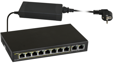 Switch poe sg108 a 10 porte per 8 telecamere ip