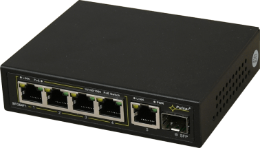 Switch poe a 6 porte per 4 telecamere ip s.alim.