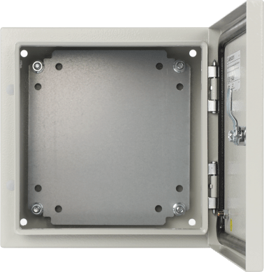 Contenitore metallo ip66 con piast 250 × 250 × 1