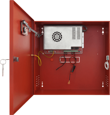 Stazione alim.ne en54c 27,6vcc 10a (2x40ah) lcd