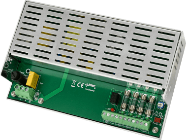 Alimentatore 12vcc 4 uscite x 1a con fusibile