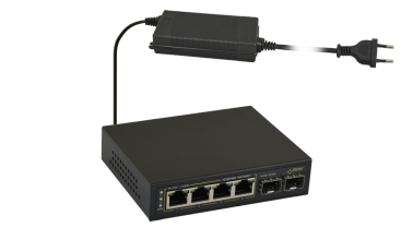 Switch poe sfg64 a 6 porte per 4 telecamere ip