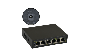 Switch poe a 6 porte per 4 telecamere ip s.alim.
