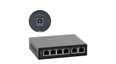 Switch poe a 6 porte per 4 telecamere ip s.alim.