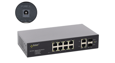 Switch poe a 12 porte per 8 telecamere ip s.alim.