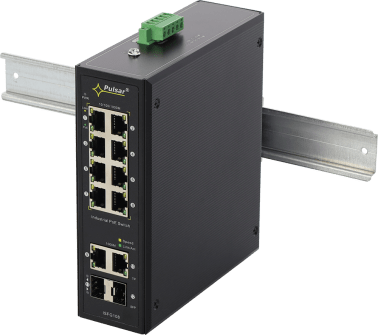 Switch poe industriale  (8xpoe, 2xsfp, 2xrj45)