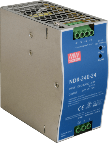 Alimentatore din ndr 24v/240w/10a