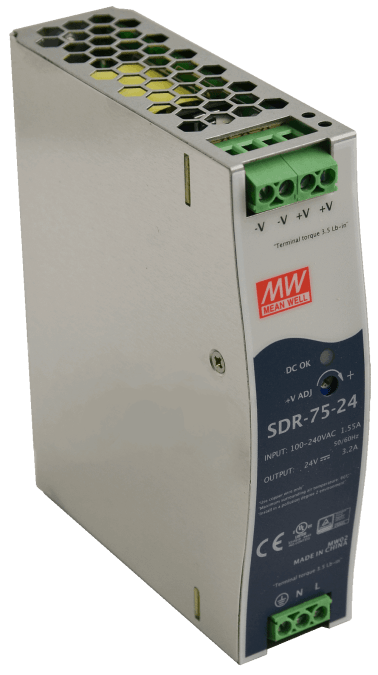 Alimentatore din sdr 24v/75w/3.2a