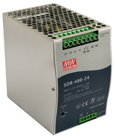 Alimentatore din sdr 24v/480w/20a