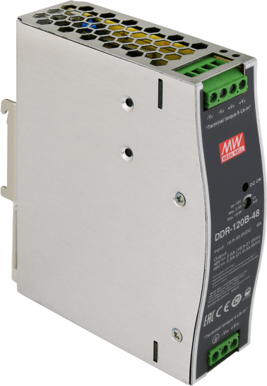 Convertitore ddr 48v/120w/2.5a dc/dc  for din rail