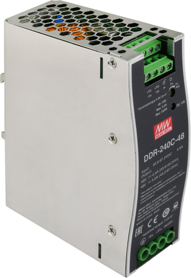 Convertitore ddr 48v/240w/5a dc/dc  for din rail