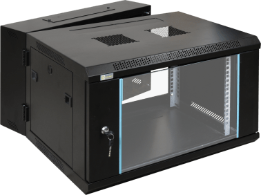 Rack 6u doppia sezione assemblato 600x368x600