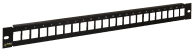 Patch panel per montaggio fino 24 moduli rg45
