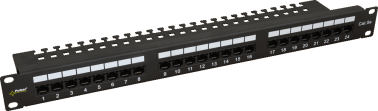 Patch panel 24 ports / utp / cat5e