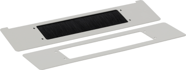 Passacavo a  spazzola rack 19'' rwa-g/rw-g/rwda-g