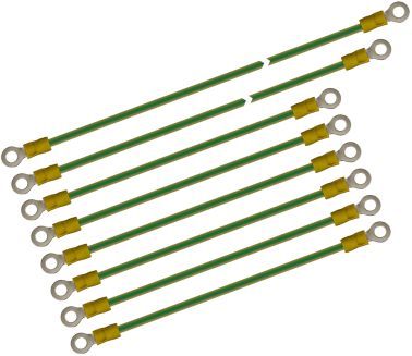 Set di cavi di messa a terra per rack19 armadi pe