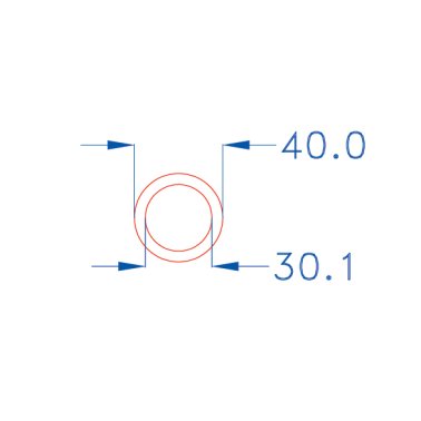 Tubo  corrugato diam 40- mat  25 mt - prz al mt