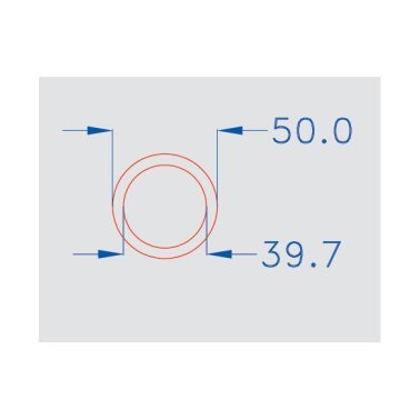 Tubo  corrugato diam 50 - mat  25 mt - prz al mt