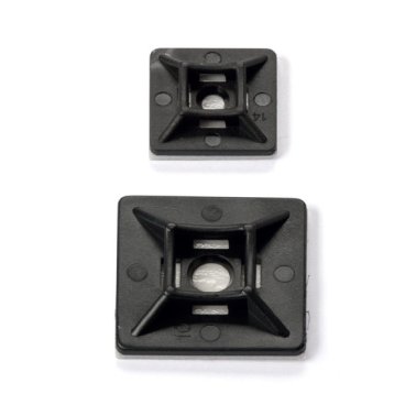 Basette adesive nere 19 x 19