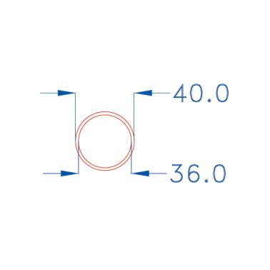 Tubo rigido pesante diam 40