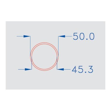 Tubo rigido pesante diam 50