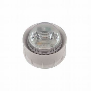 Lampeggiante con corpo bianco e led rosso indirizz