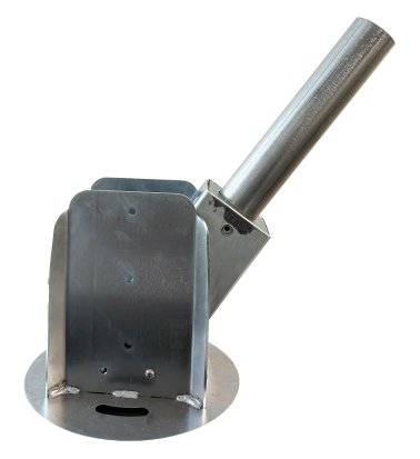 Base pesante reclinabile Ø 220mm - sp. 8mm - per