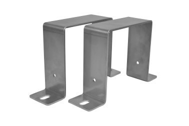 Staffa a parete per pali in alluminio 120x120x2,5