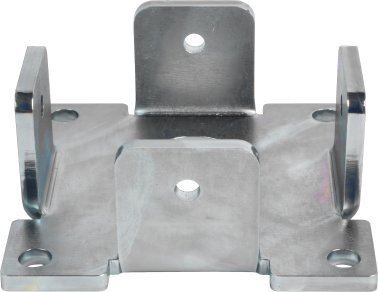 Base 80x80x4 mm - acciaio - zincatura galvanica