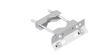 Supporto con staffa 230 mm inclinata a 45° revers