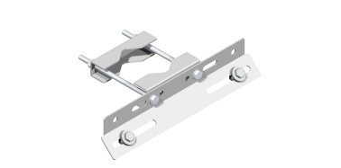 Supporto con staffa 400 mm inclinata a 45° revers