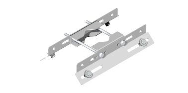 Supporto con doppia staffa 400 mm inclinata a 45°