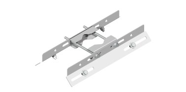 Supporto con doppia staffa 500 mm inclinata a 45°