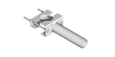 Supporto da palo sbraccio pesante Ø 60x250 mm - p