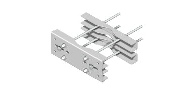 Supporto pesante con staffa 380x140x2 mm - interas