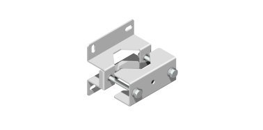 Staffa a parete 130x124x3 mm per pali Ø 60 ÷ 80