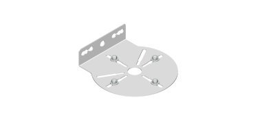 Supporto dome a palo/parete Ø 160 mm - acciaio -