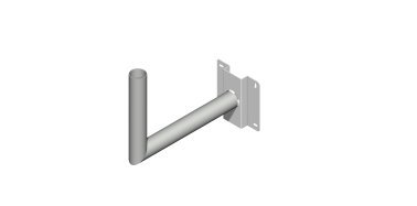 Supporto da parete sbraccio orizzontale a gomito