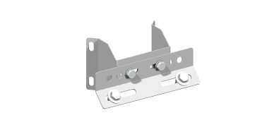 Supporto ad angolo 128x74x2 mm con staffa 230 mm -