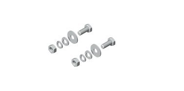 Coppia viti m10 per fissaggio proiettori - acciaio