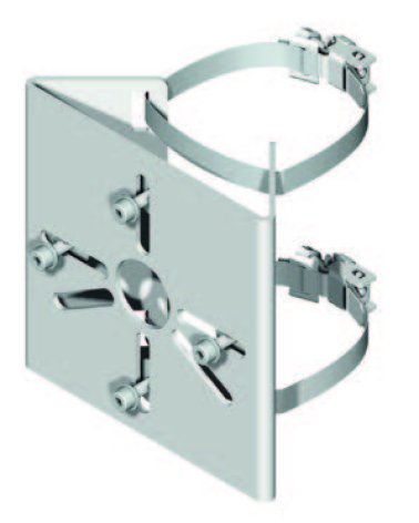 Staffa mini telecamera per pali Ø 60÷90 mm - acc