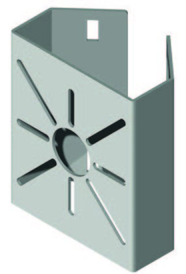 Staffa telecamera per pali Ø 60 ÷ 280 mm (con fa