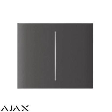 Centerbutton (2-gang) vertical [55] asp grey