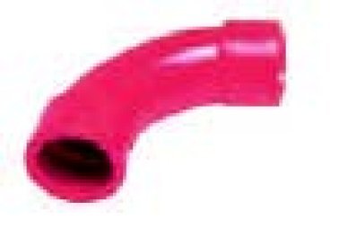 Curva 90° a raggio largo 25mm - abs rosso